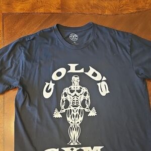 Gold's Gym Men's Navy Graphic Short Sleeve Tee